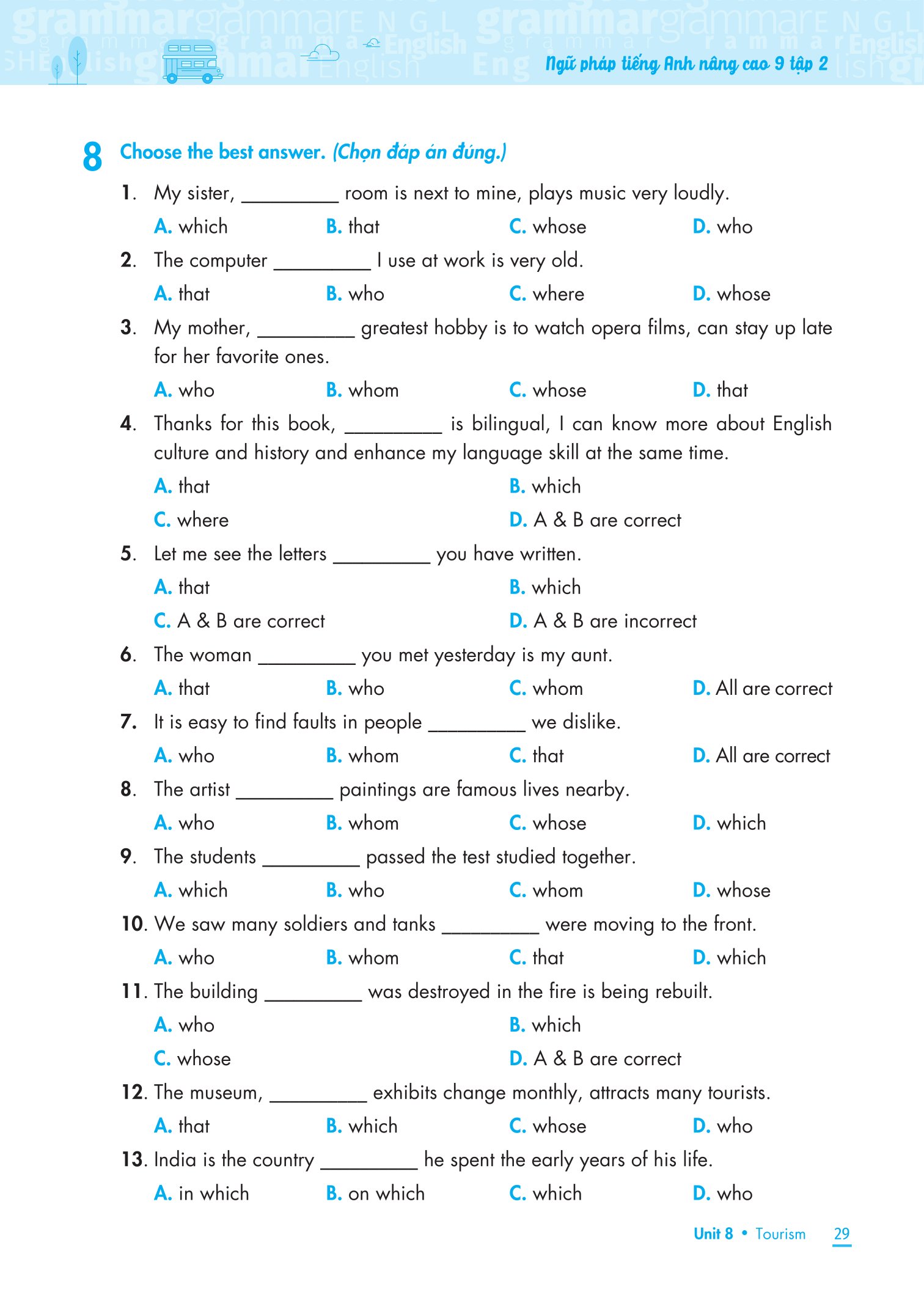 Bộ
						
										
										Ngữ Pháp Tiếng Anh Nâng Cao 9 - Tập 2