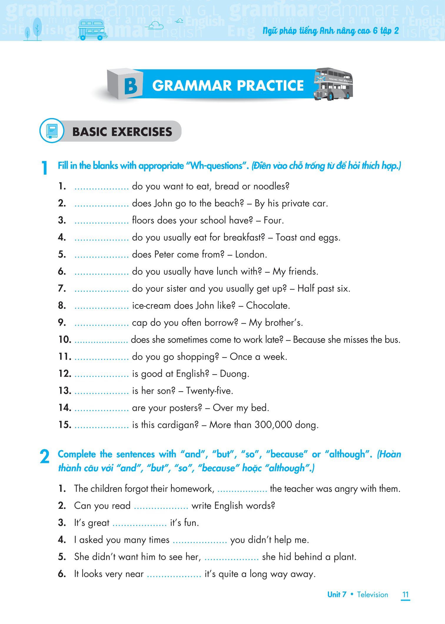 bộ ngữ pháp tiếng anh nâng cao lớp 6 - tập 2