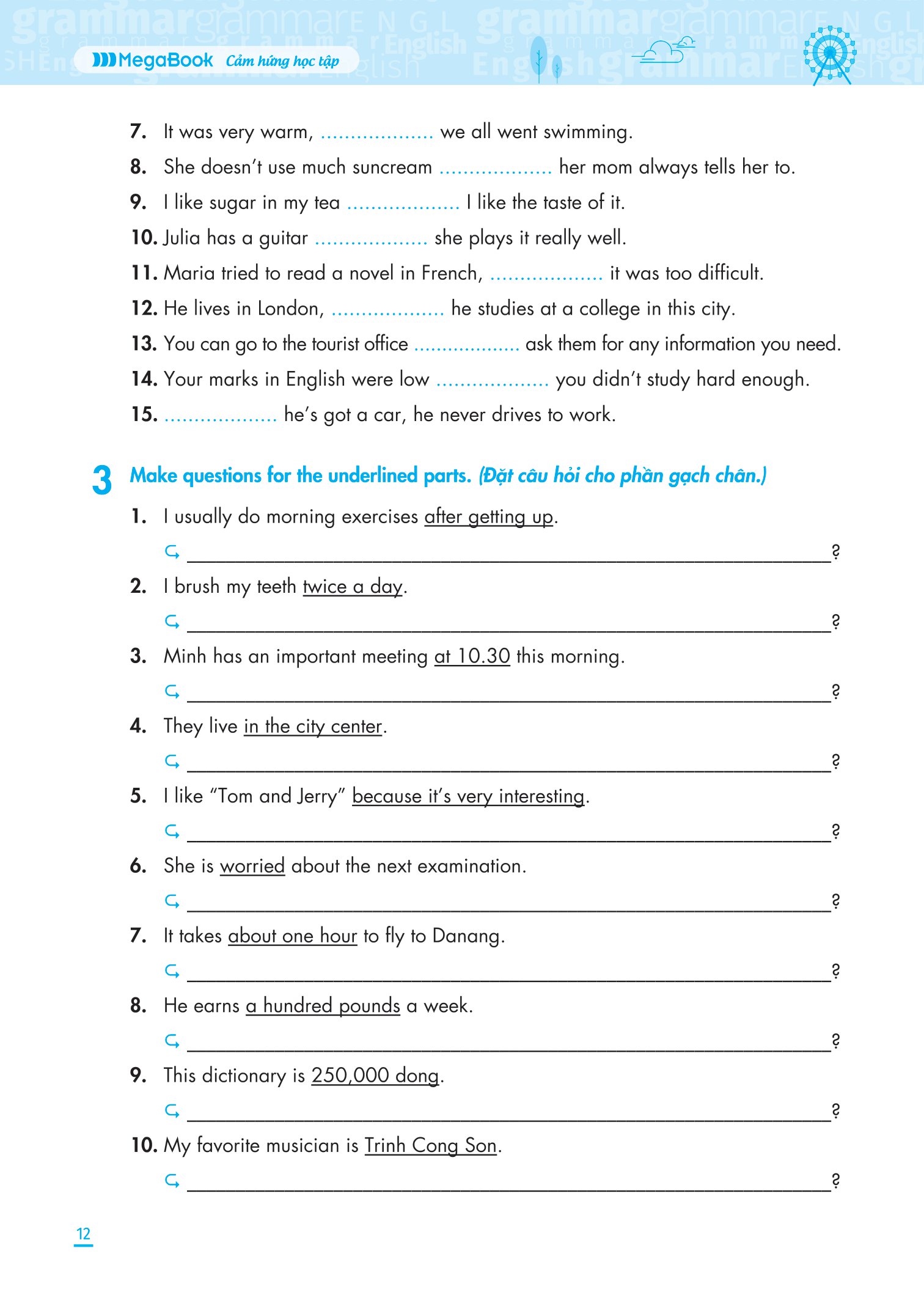 bộ ngữ pháp tiếng anh nâng cao lớp 6 - tập 2