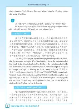 bộ ngữ pháp tiếng hán thực hành - tập 1 - trình độ sơ cấp-trung cấp (tái bản 2023)