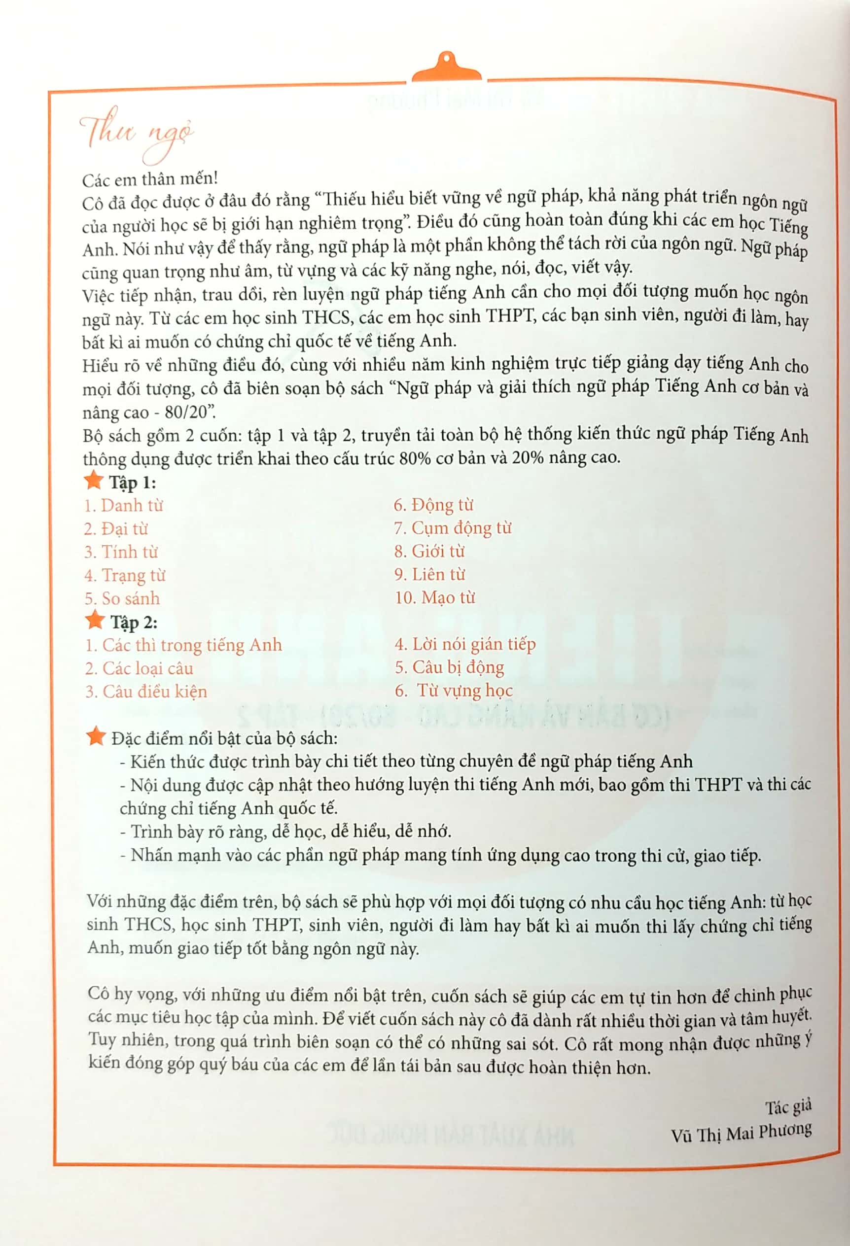 bộ ngữ pháp và giải thích ngữ pháp tiếng anh cơ bản và nâng cao - tập 2