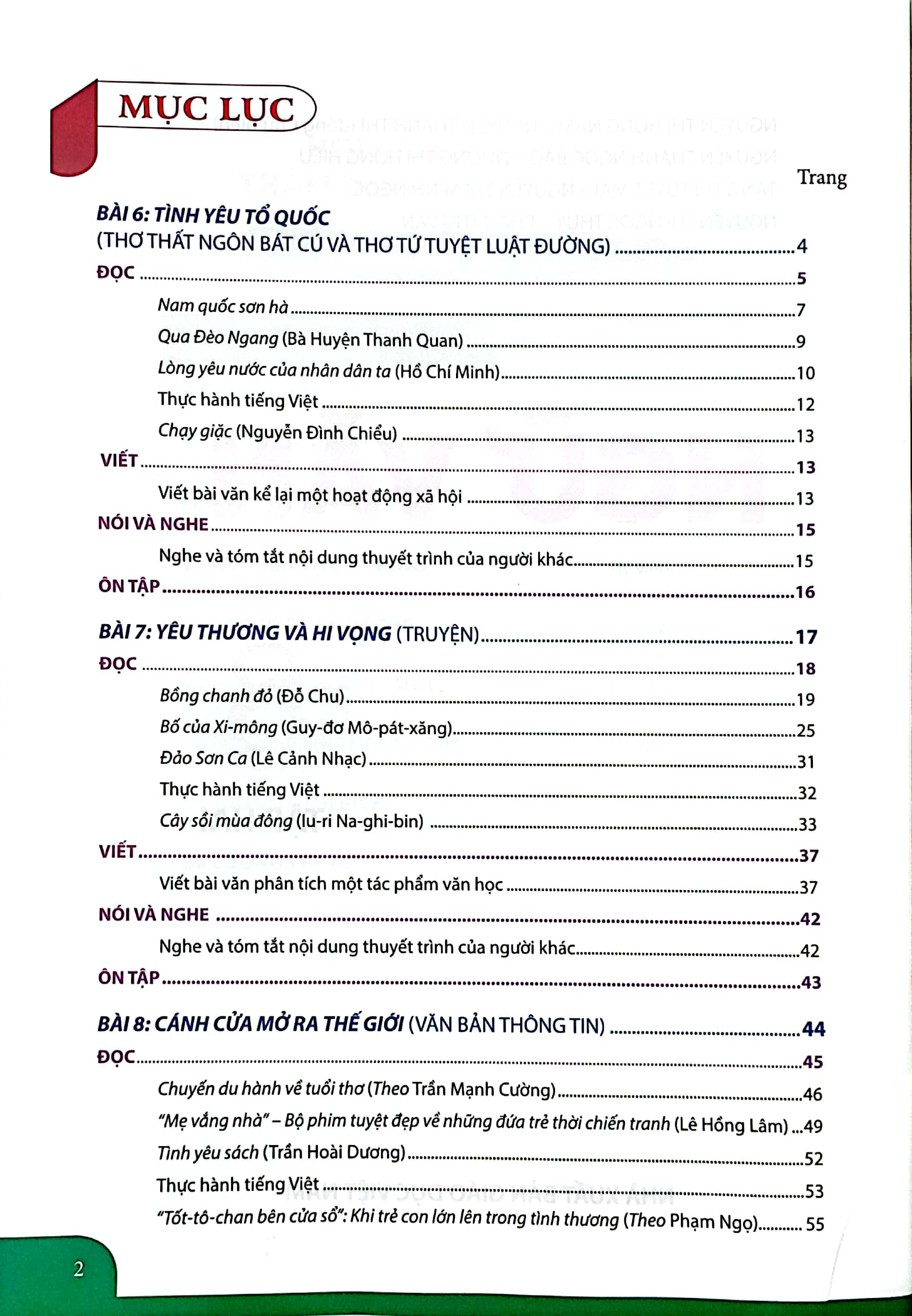 bộ ngữ văn 8 - tập 2 (chân trời sáng tạo) (chuẩn)