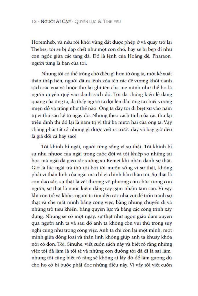 bộ người ai cập - quyền lực và tình yêu - tập 1