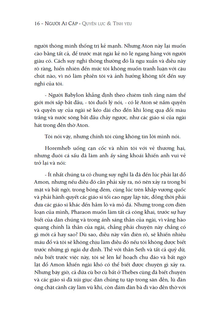 bộ người ai cập - quyền lực và tình yêu - tập 2