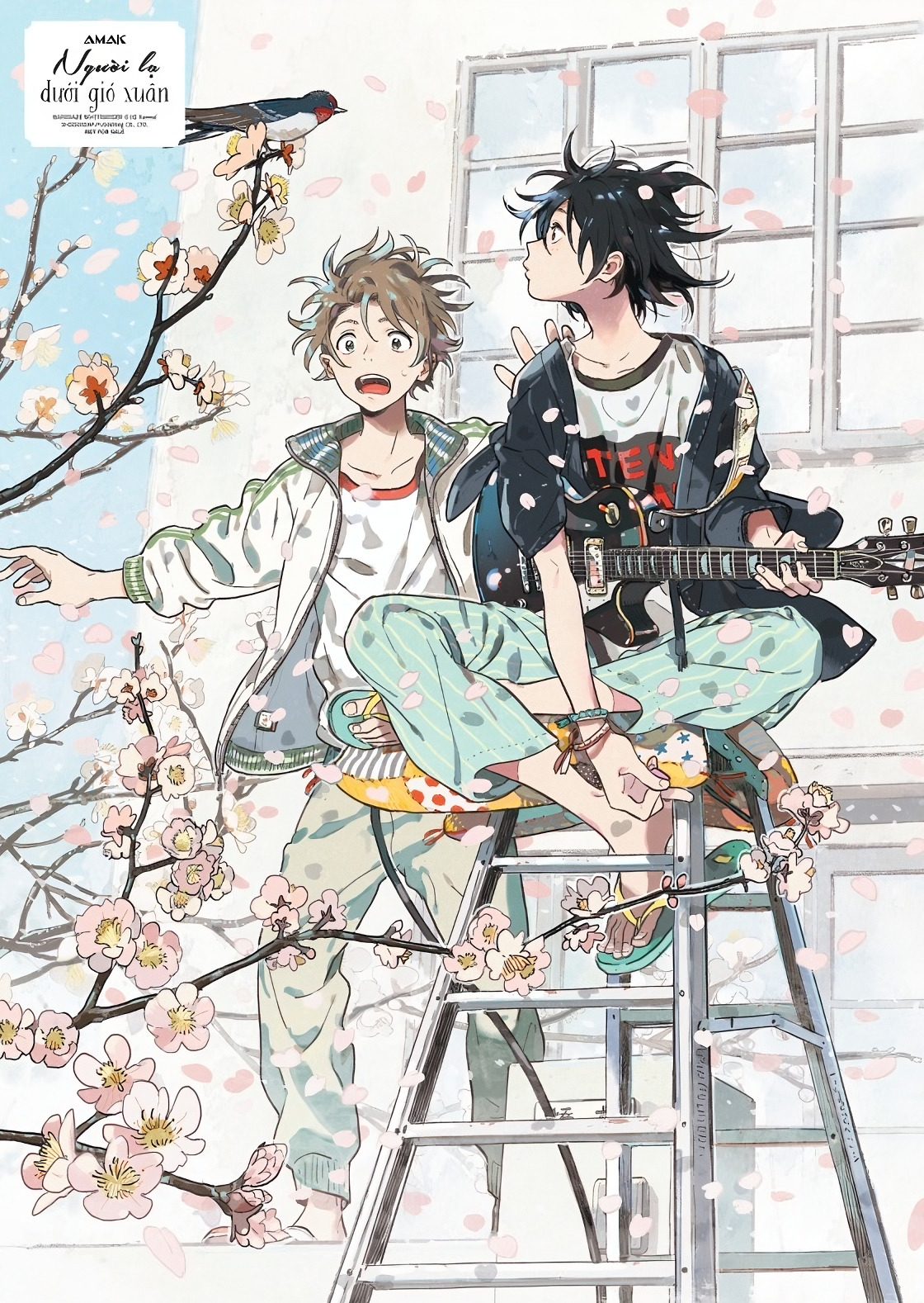 bộ người lạ dưới gió xuân - tập 3 - tặng kèm 1 bookmark + 1 postcard + bộ 6 card bo góc cán màng ánh trai + 1 sticker + 1 poster a3