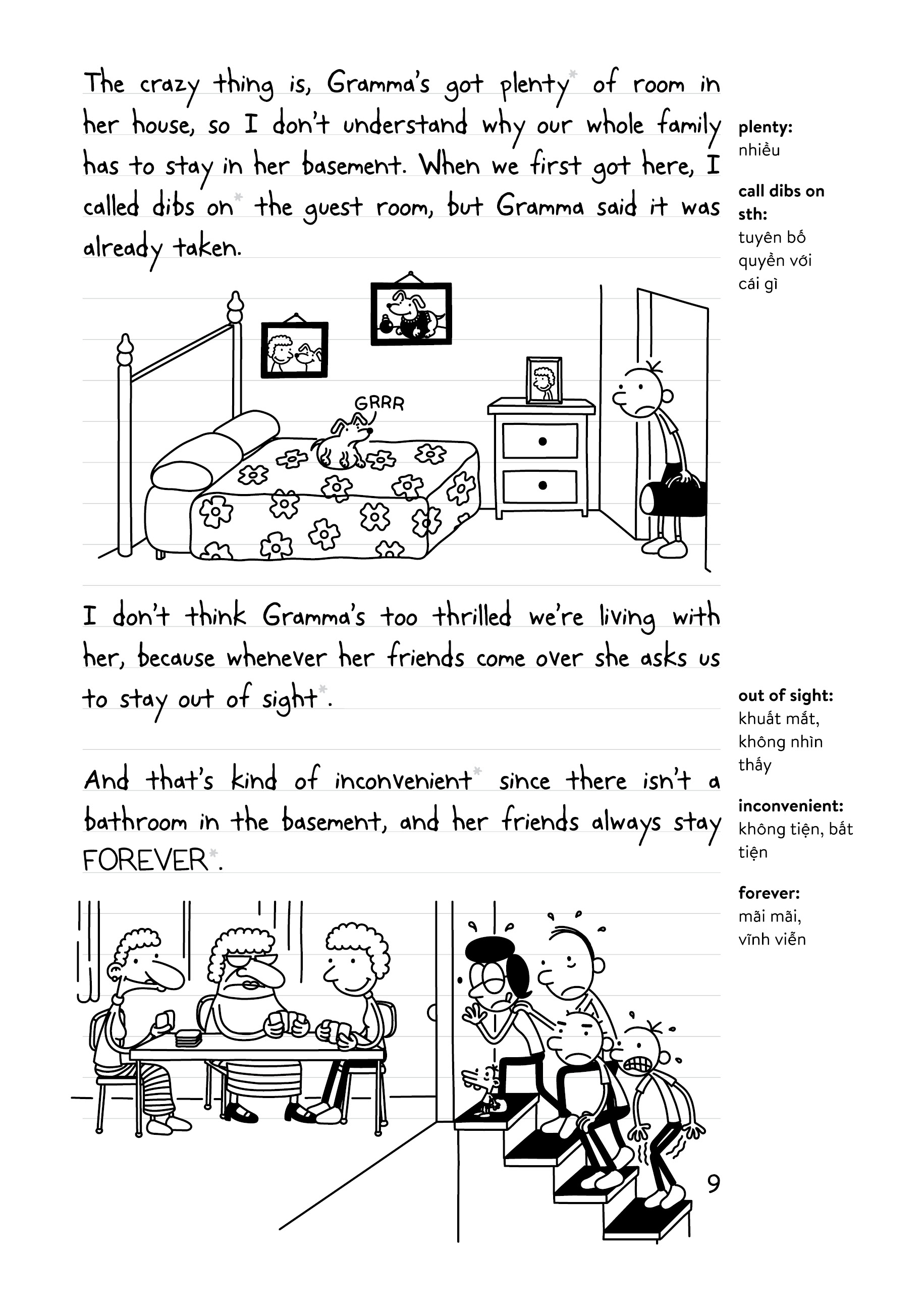 bộ nhật ký chú bé nhút nhát - tập 15: the deep end - cái kết khó lường (song ngữ việt-anh)