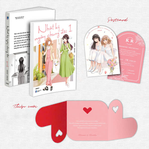 Bo
						
										
										Nhat Ky Ngay Chung Doi - Tap 1 - Tang Kem Thiep Cuoi "Our Wedding" Nhu Cat + Postcard Nhu "Sweet Beginnings"