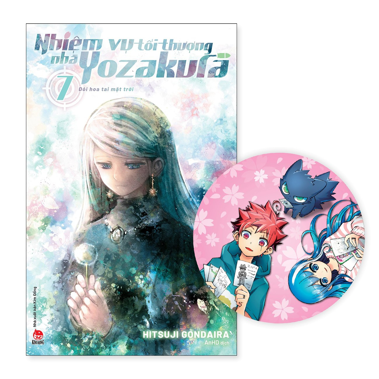 bộ nhiệm vụ tối thượng nhà yozakura - tập 7 - đôi hoa tai mặt trời - tặng kèm lót ly