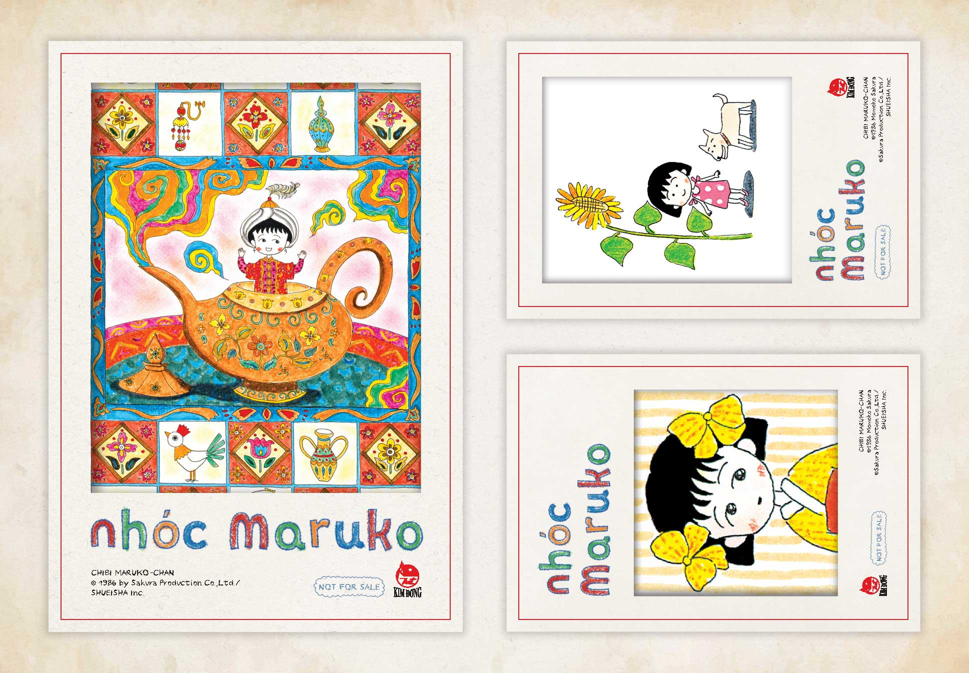 bộ nhóc maruko - tập 4 - tặng kèm set card polaroid