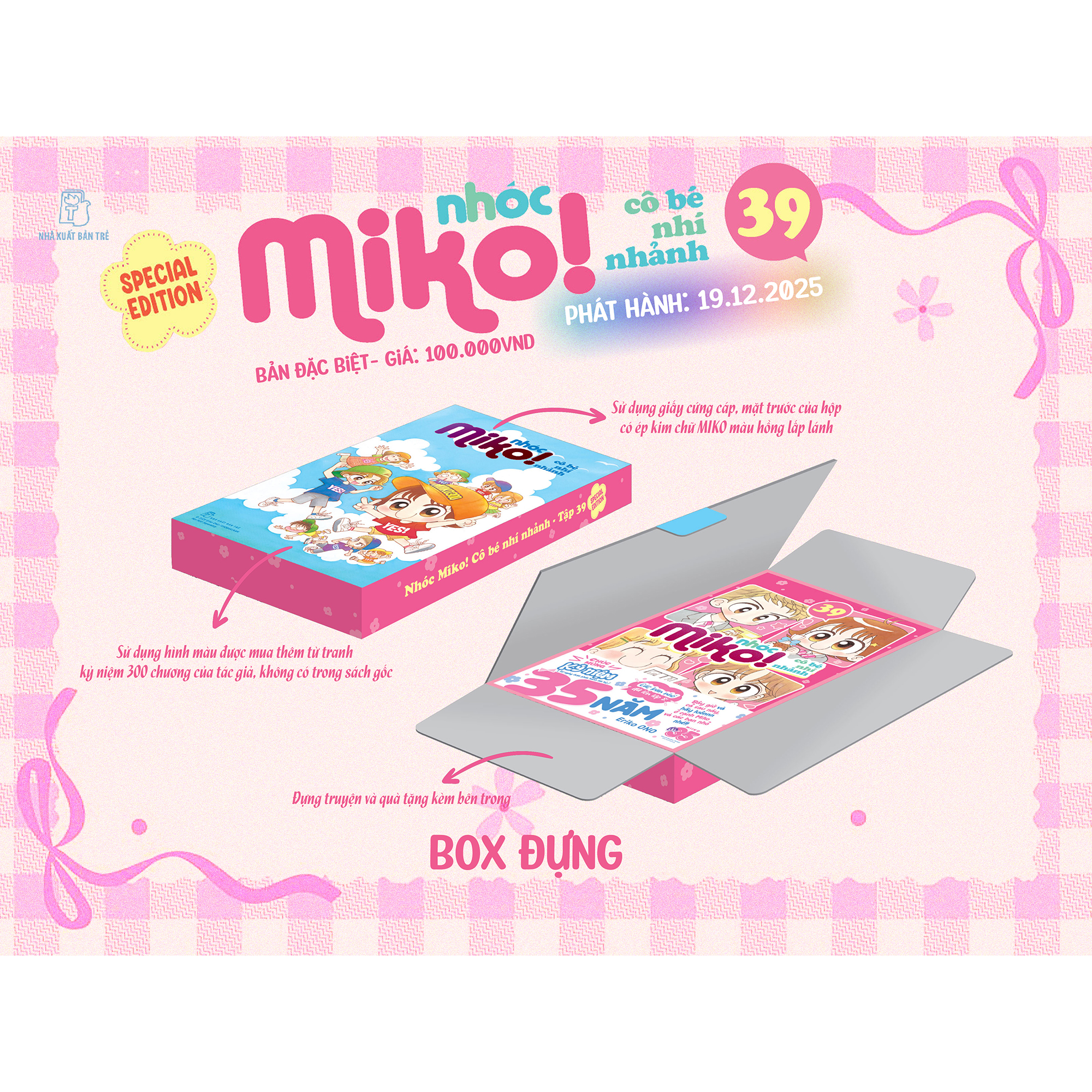 Bộ
						
										
										Nhóc Miko! Cô Bé Nhí Nhảnh - Tập 39 - Special Edition - Tặng Kèm Bookmark + Standee + Card Polaroid + Obi