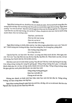 bộ những bài làm văn mẫu lớp 3 - tập 1 (bộ sách cánh diều)