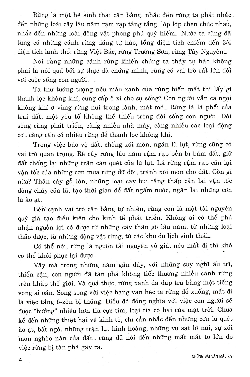 bộ những bài văn mẫu 7 - tập 2