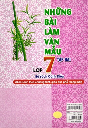 bộ những bài văn mẫu lớp 7 - tập 2 (bộ sách cánh diều)