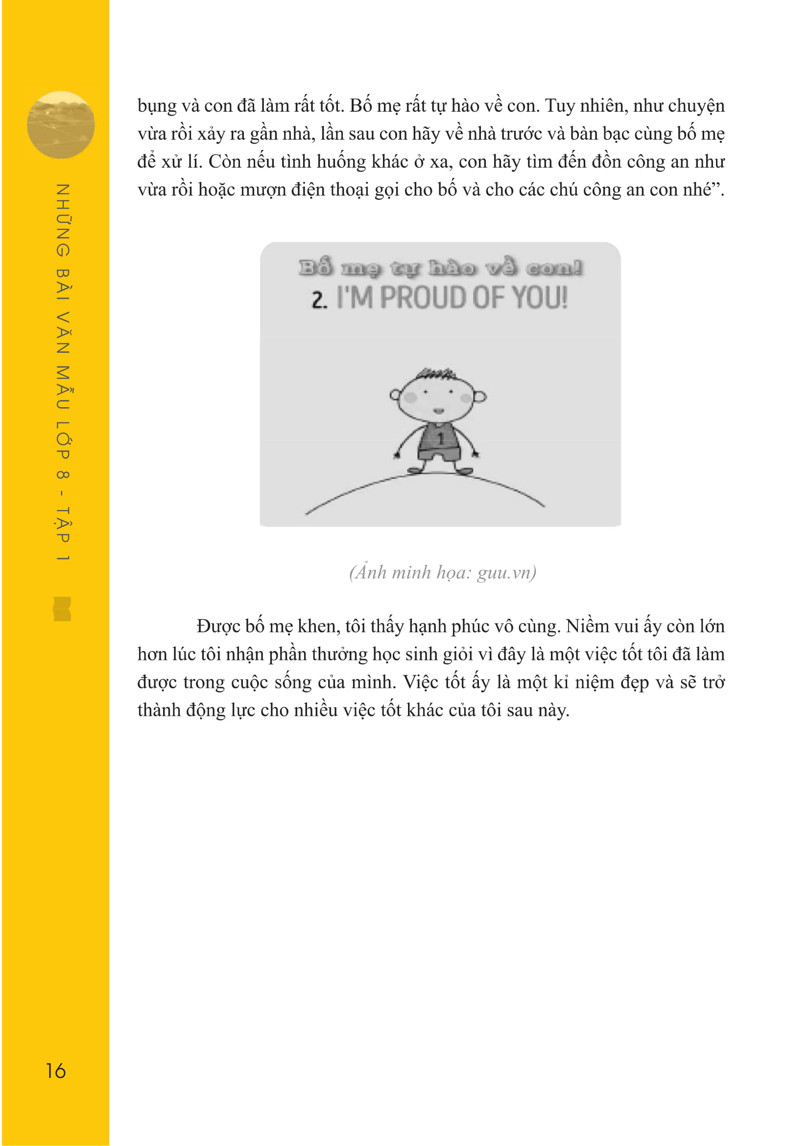 bộ những bài văn mẫu lớp 8 - tập 1