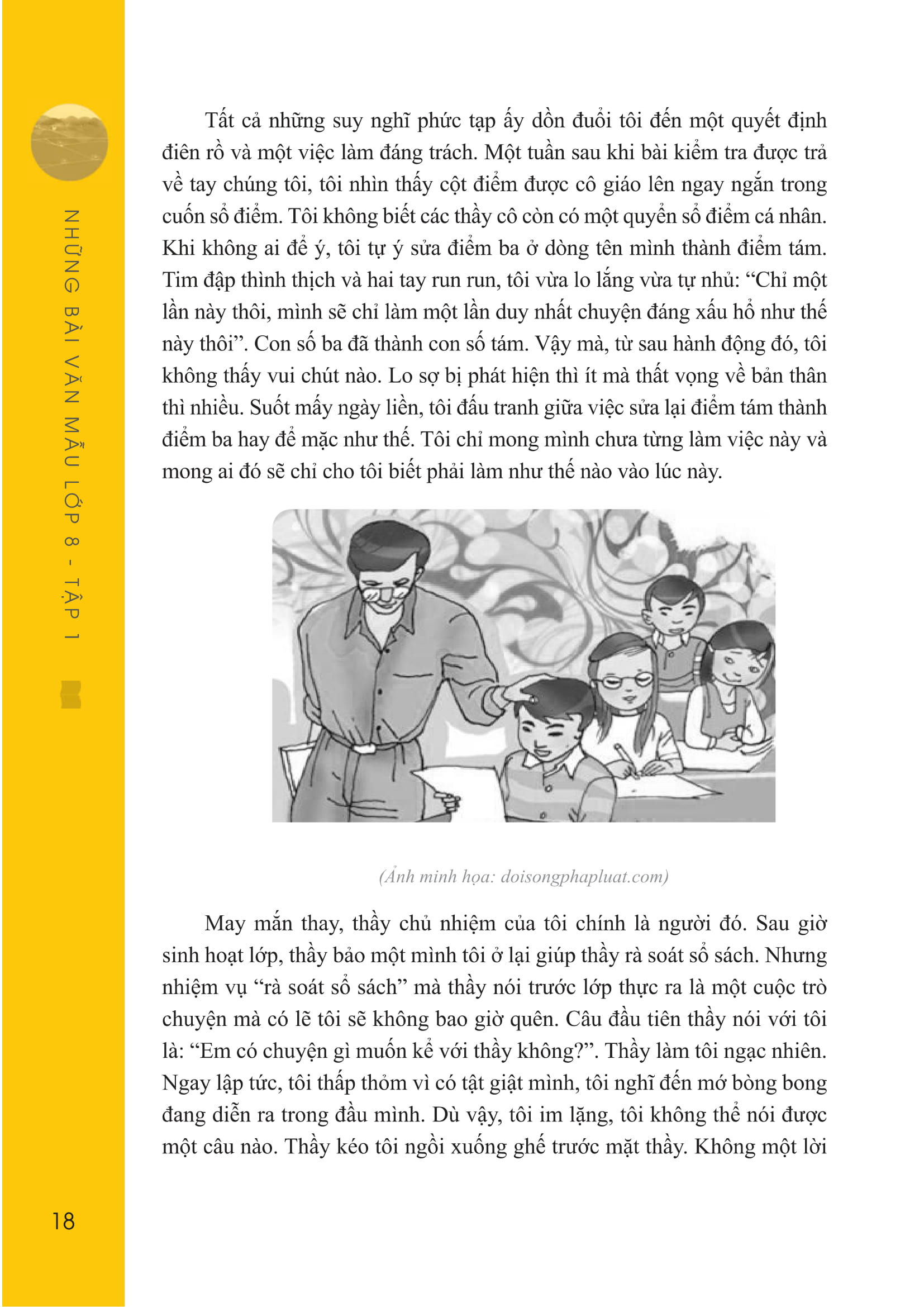 bộ những bài văn mẫu lớp 8 - tập 1