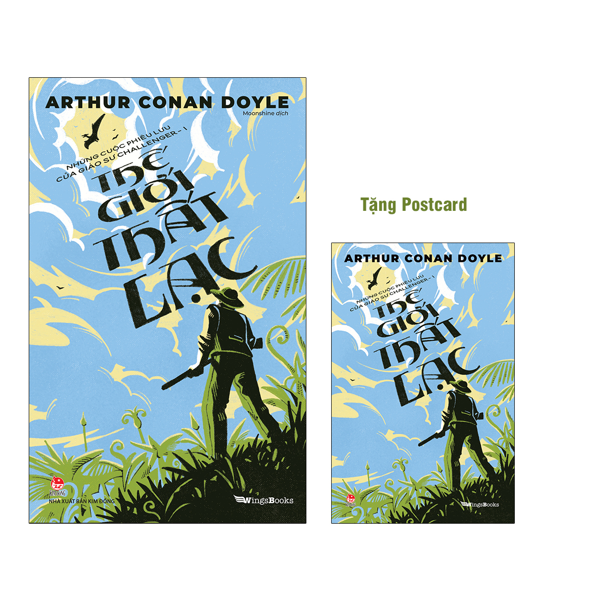 bộ những cuộc phiêu lưu của giáo sư challenger - tập 1 - thế giới thất lạc - tặng kèm postcard