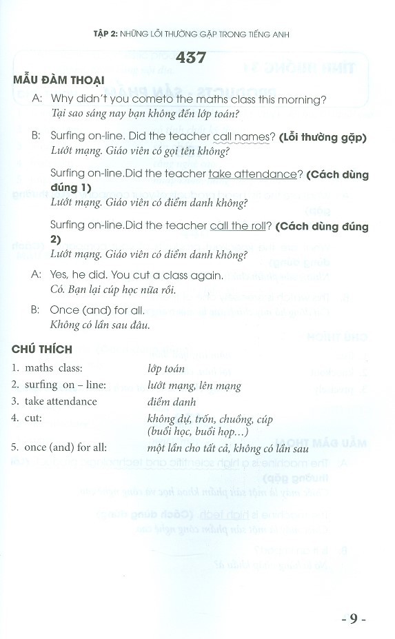 bộ những lỗi thường gặp trong tiếng anh khi nói chuyện với người nước ngoài - tập 2