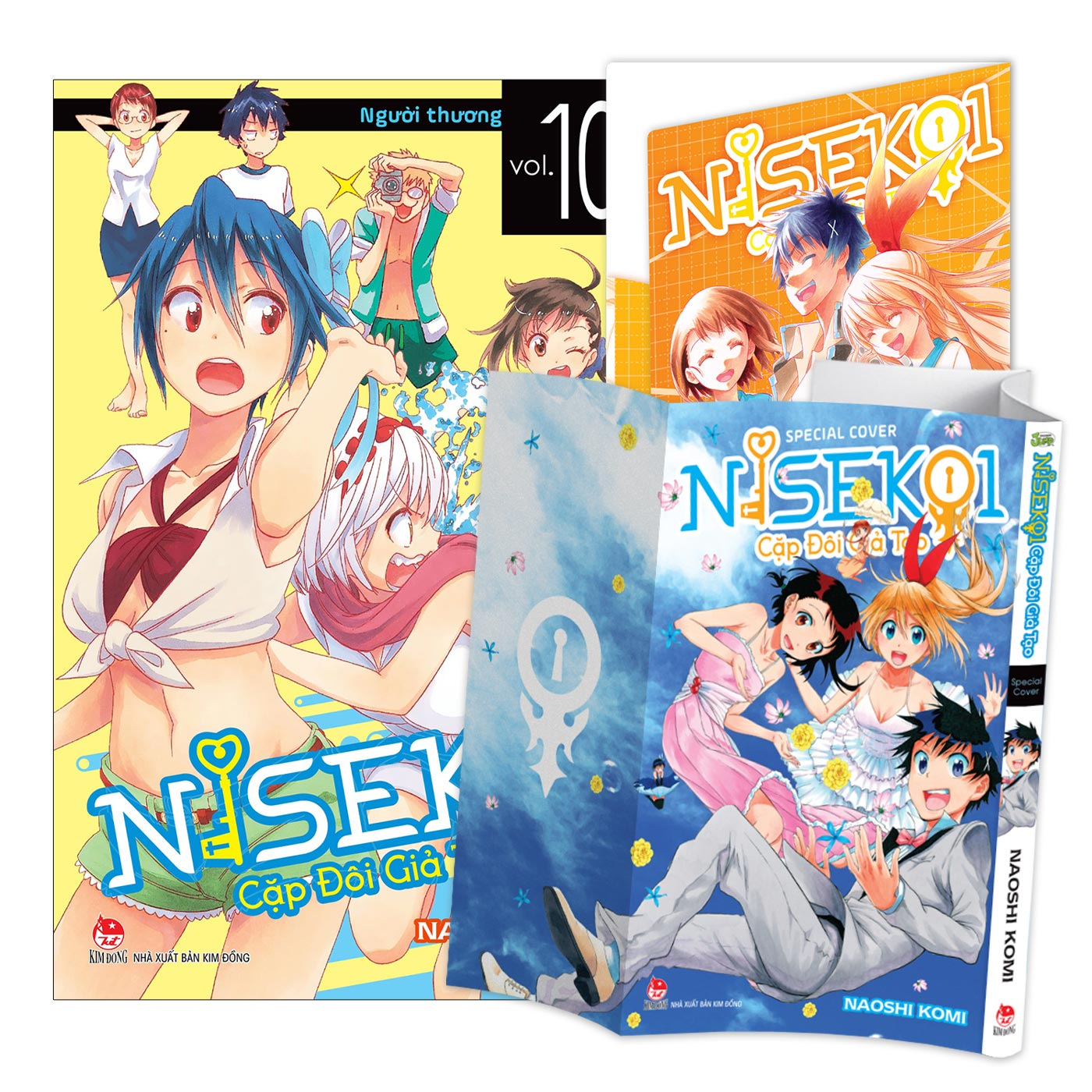 Bộ
						
										
										Nisekoi - Cặp Đôi Giả Tạo - Tập 10 - Người Thương - Tặng Kèm Kẹp File Giấy + Bìa Áo