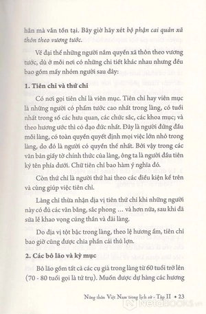 bộ nông thôn việt nam trong lịch sử - tập 2