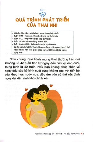 bộ nuôi con không áp lực - cuốn 1 - mẹ bầu hạnh phúc