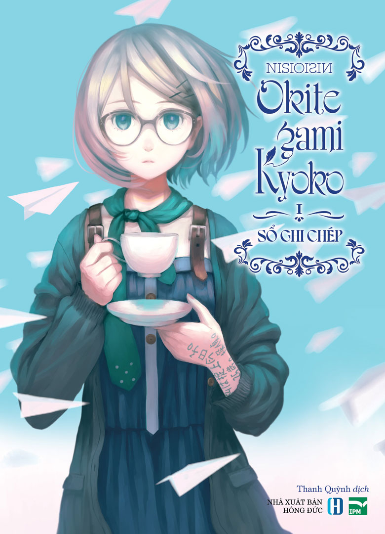 bộ okitegami kyoko i - sổ ghi chép - tặng kèm postcard nhựa hình nhân vật