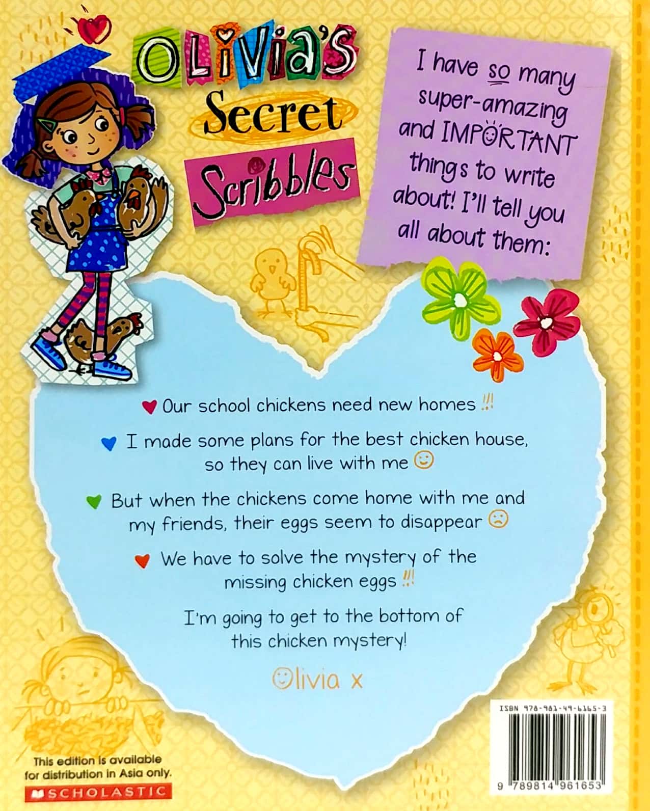 bộ olivia's secret scribbles #5: the big chicken mystery