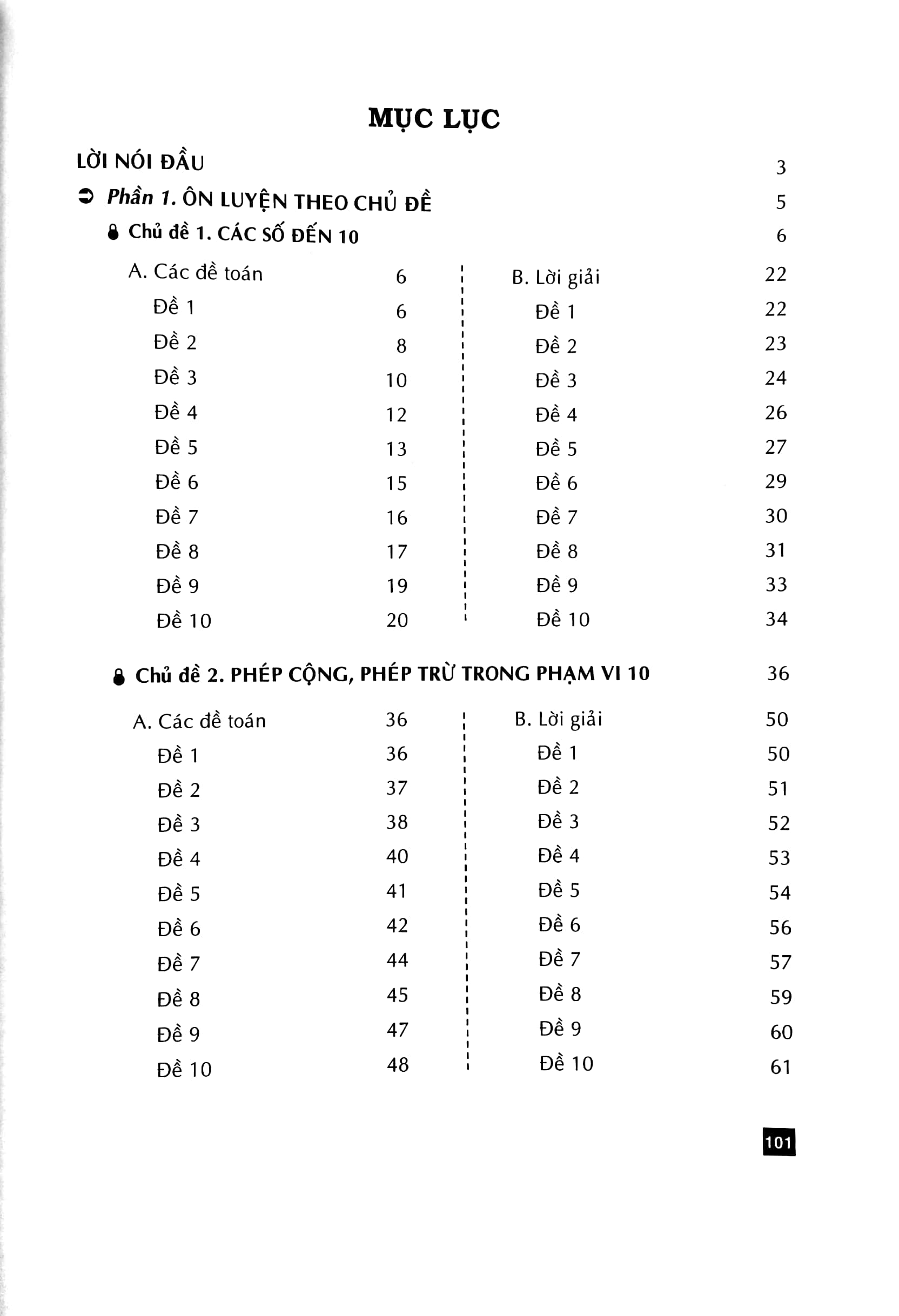 bộ ôn tập - kiểm tra nâng cao và phát triển năng lực toán 1 - tập 1
