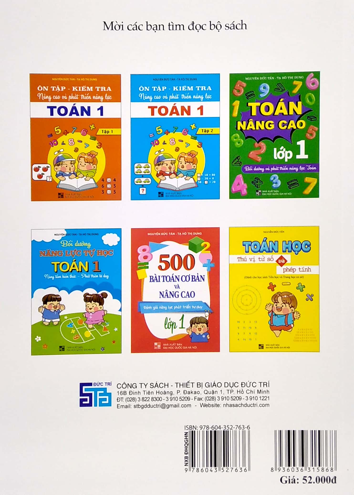 bộ ôn tập - kiểm tra nâng cao và phát triển năng lực toán 1 - tập 1