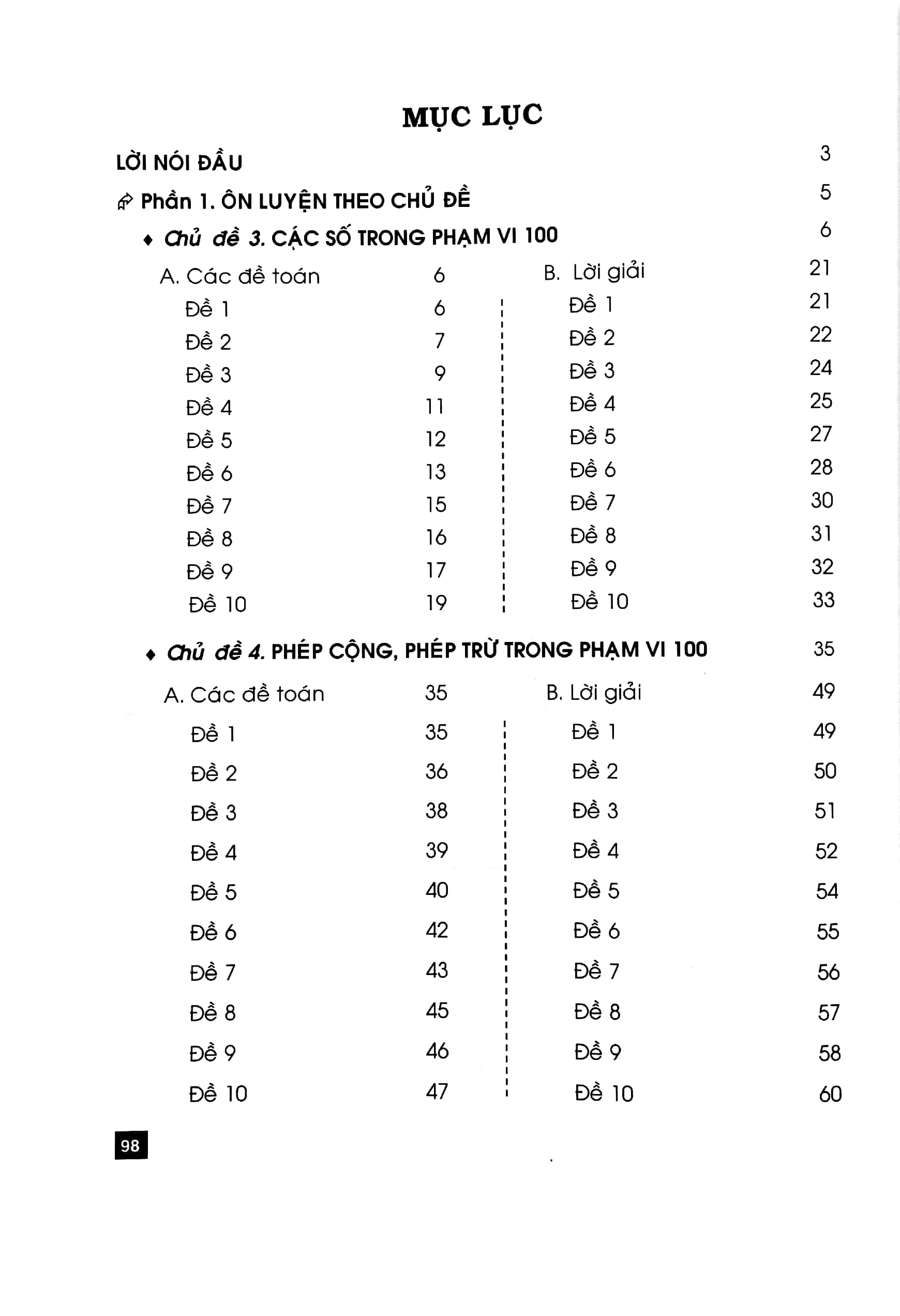 bộ ôn tập - kiểm tra nâng cao và phát triển năng lực toán 1 - tập 2