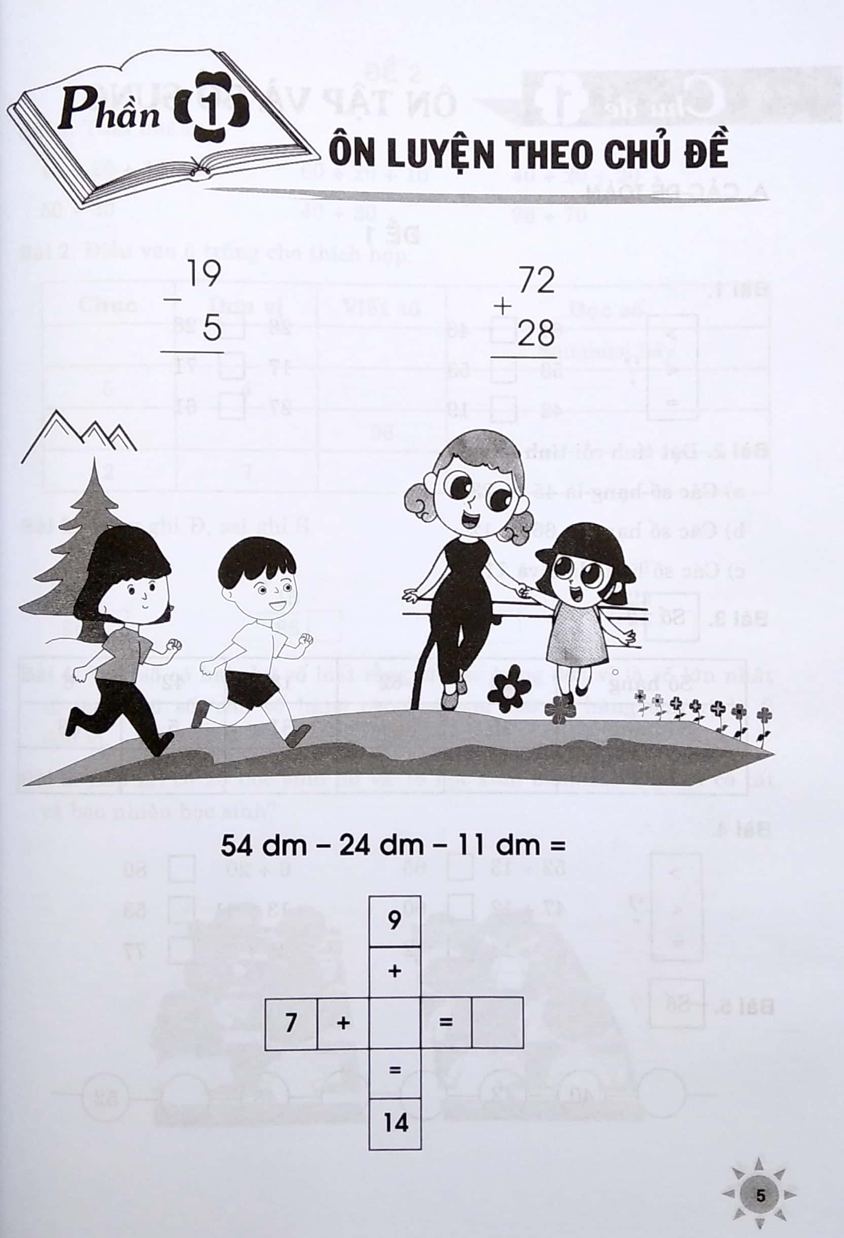 bộ ôn tập - kiểm tra nâng cao và phát triển năng lực toán 2 - tập 1 (biên soạn theo chương trình sách giáo khoa mới)