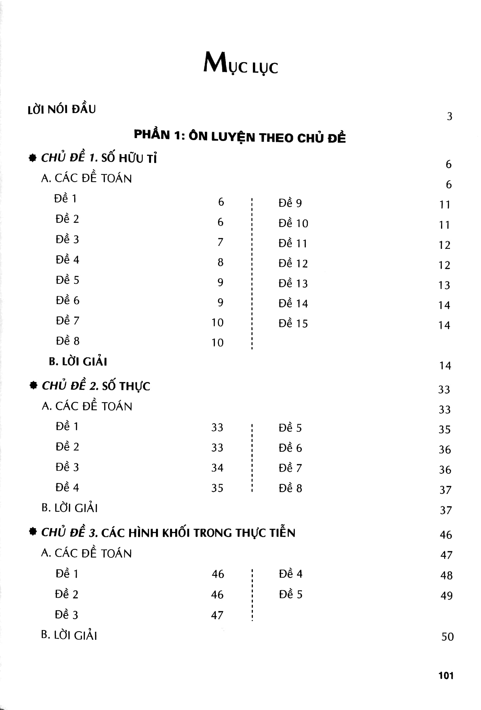 bộ ôn tập - kiểm tra nâng cao và phát triển năng lực toán 7 - tập 1