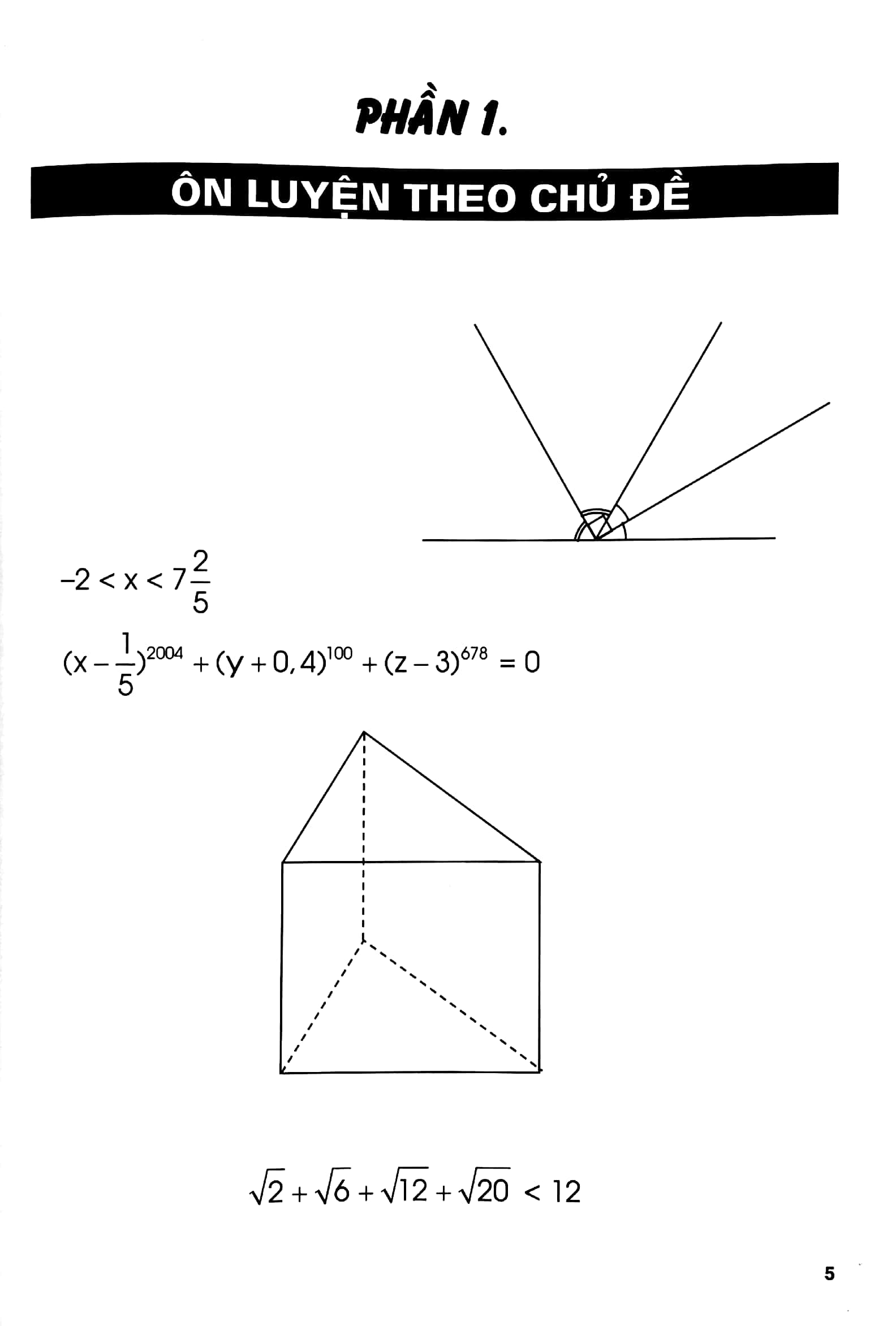 bộ ôn tập - kiểm tra nâng cao và phát triển năng lực toán 7 - tập 1