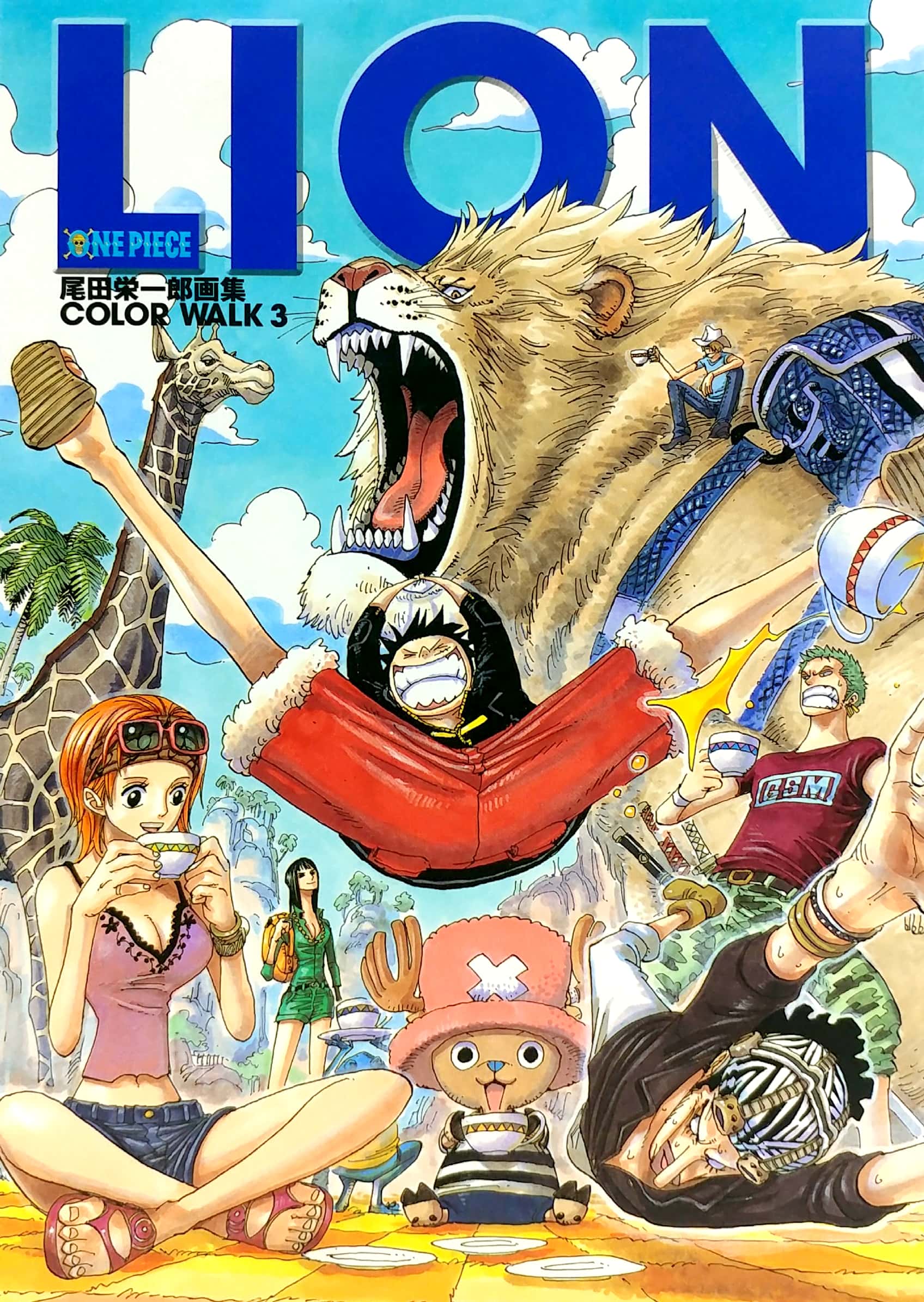 bộ one piece colorwalk vol. 3: lion illustration collection art book