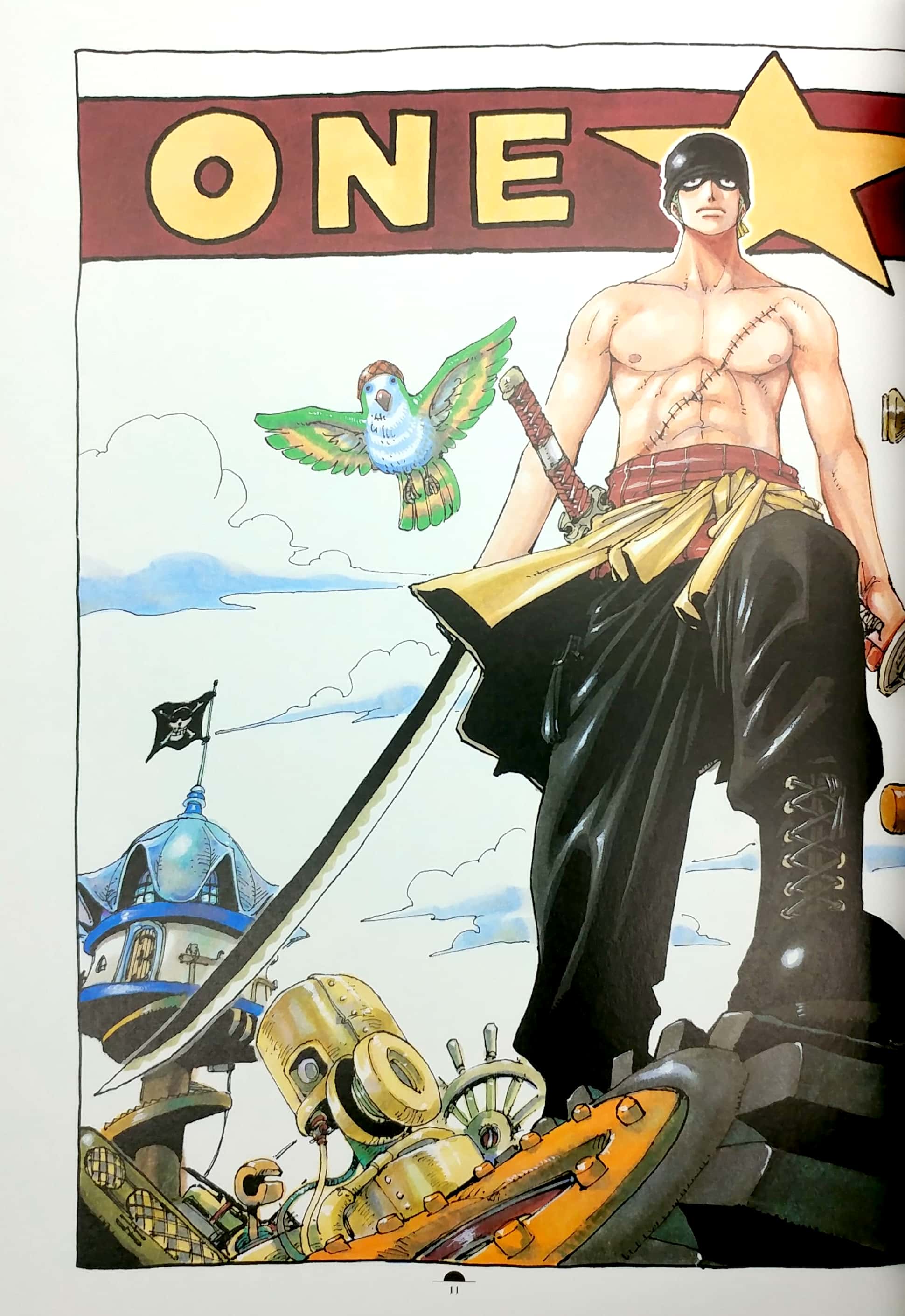 bộ one piece colorwalk vol. 3: lion illustration collection art book