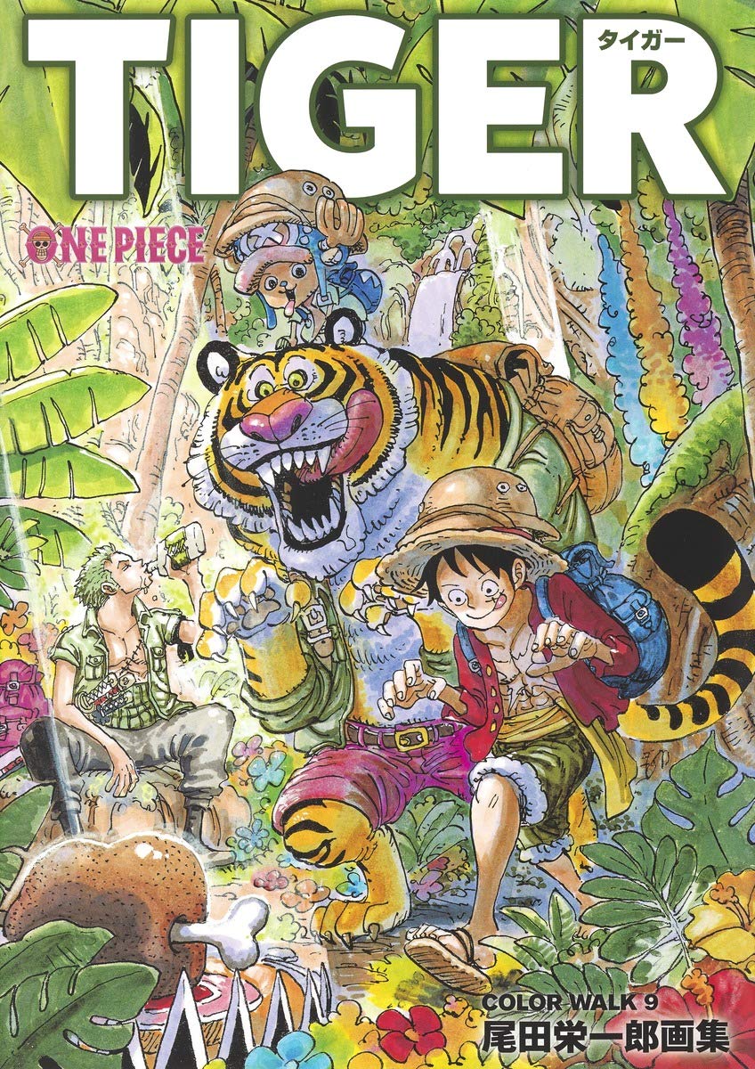 bộ one piece colorwalk vol. 9: tiger illustration collection art book