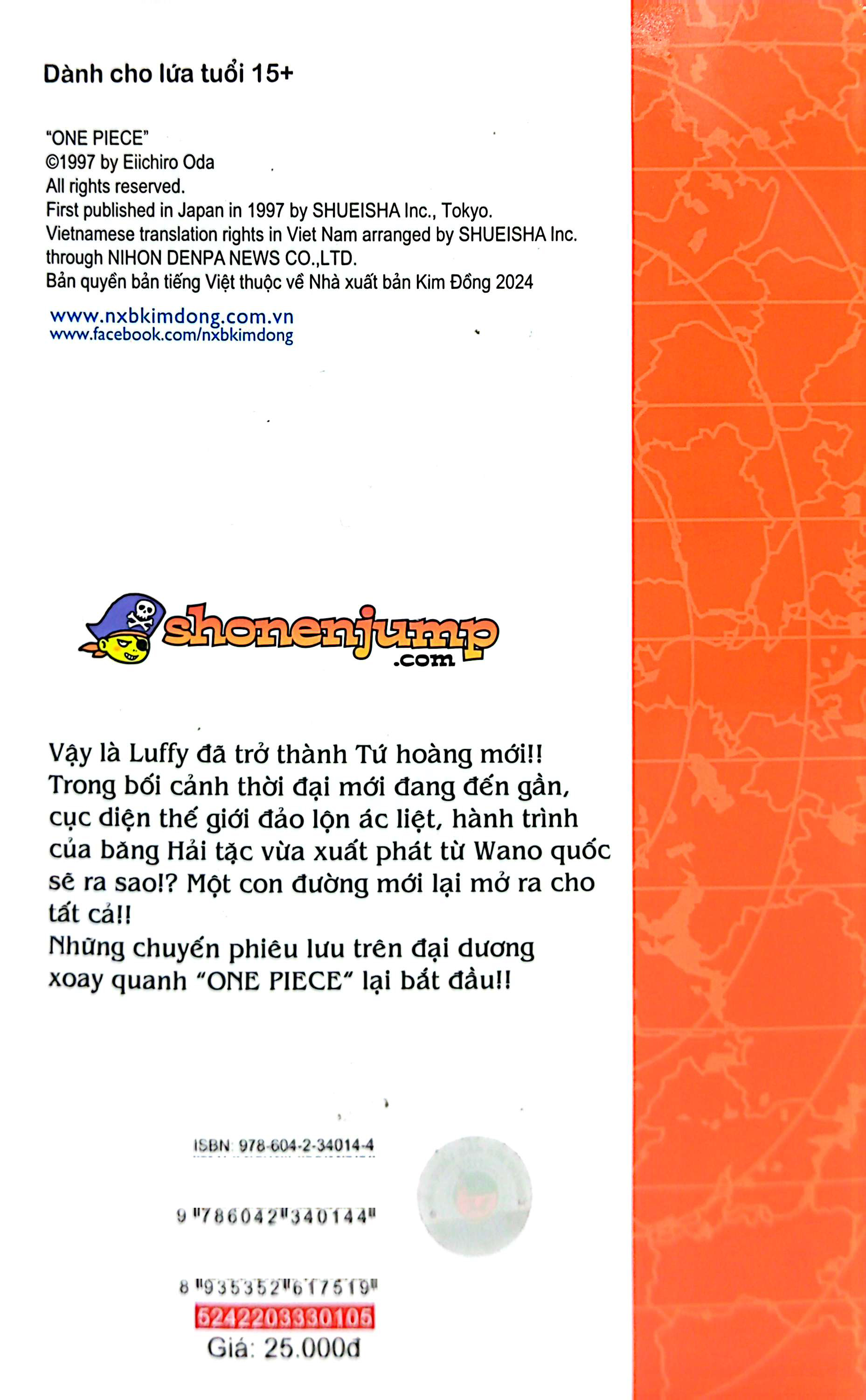 Bo
						
										
										One Piece - Tap 105 - “Uoc Mo Cua Luffy” - Ban Bia Ao