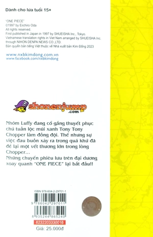 bộ one piece - tập 16 - ý chí được kế thừa (tái bản 2022)