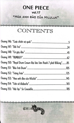 bộ one piece - tập 17 - hoa anh đào của hiluluk (tái bản 2022)