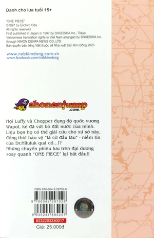 bộ one piece - tập 17 - hoa anh đào của hiluluk (tái bản 2022)