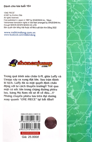 bộ one piece - tập 35 - thuyền trưởng (tái bản 2022)