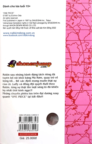 bộ one piece - tập 36 - chính nghĩa thứ 9 (tái bản 2022)