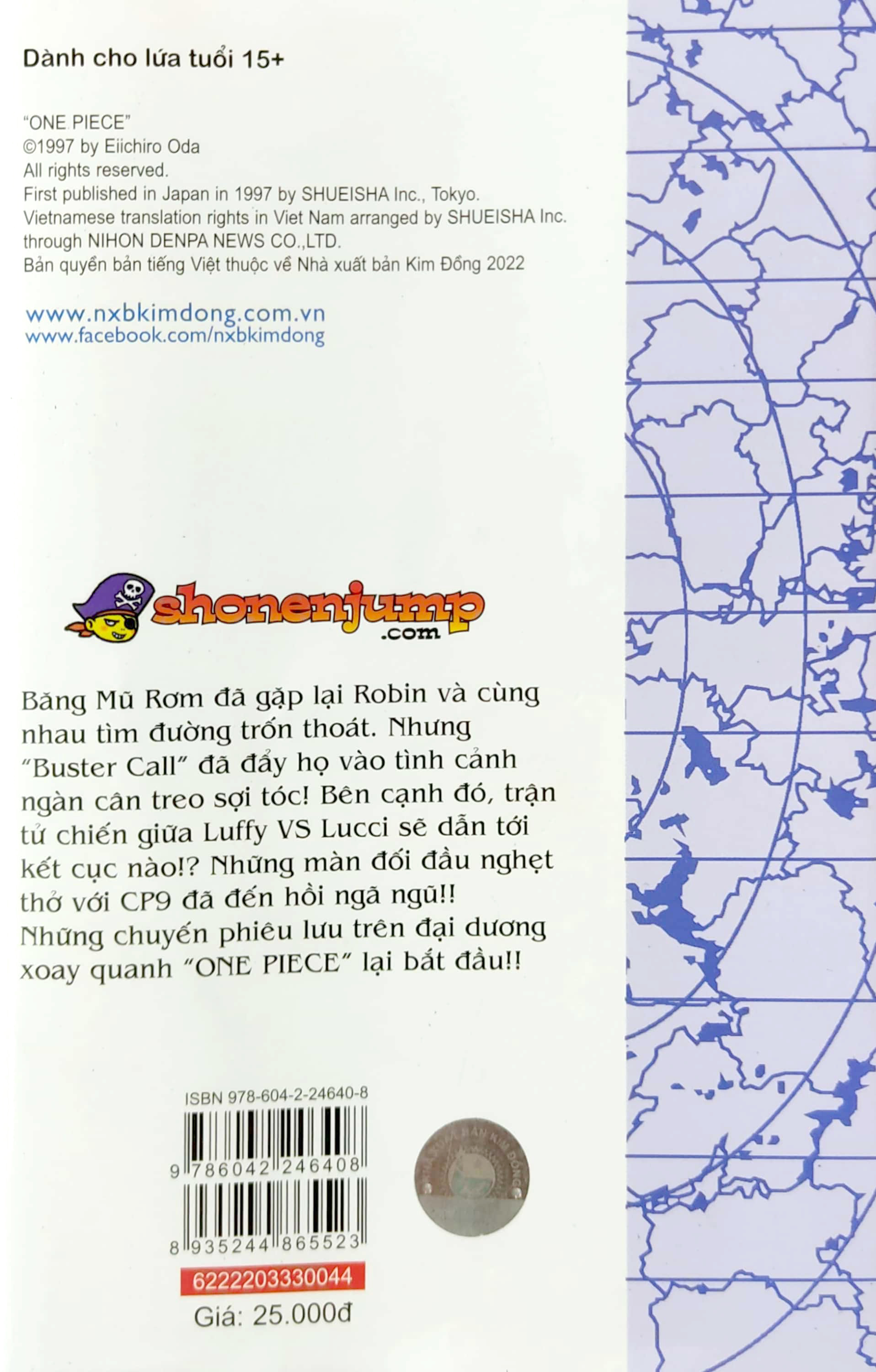 Bo
						
										
										One Piece - Tap 44 - Ve Thoi - Ban Bia Ao (Tai Ban 2022)