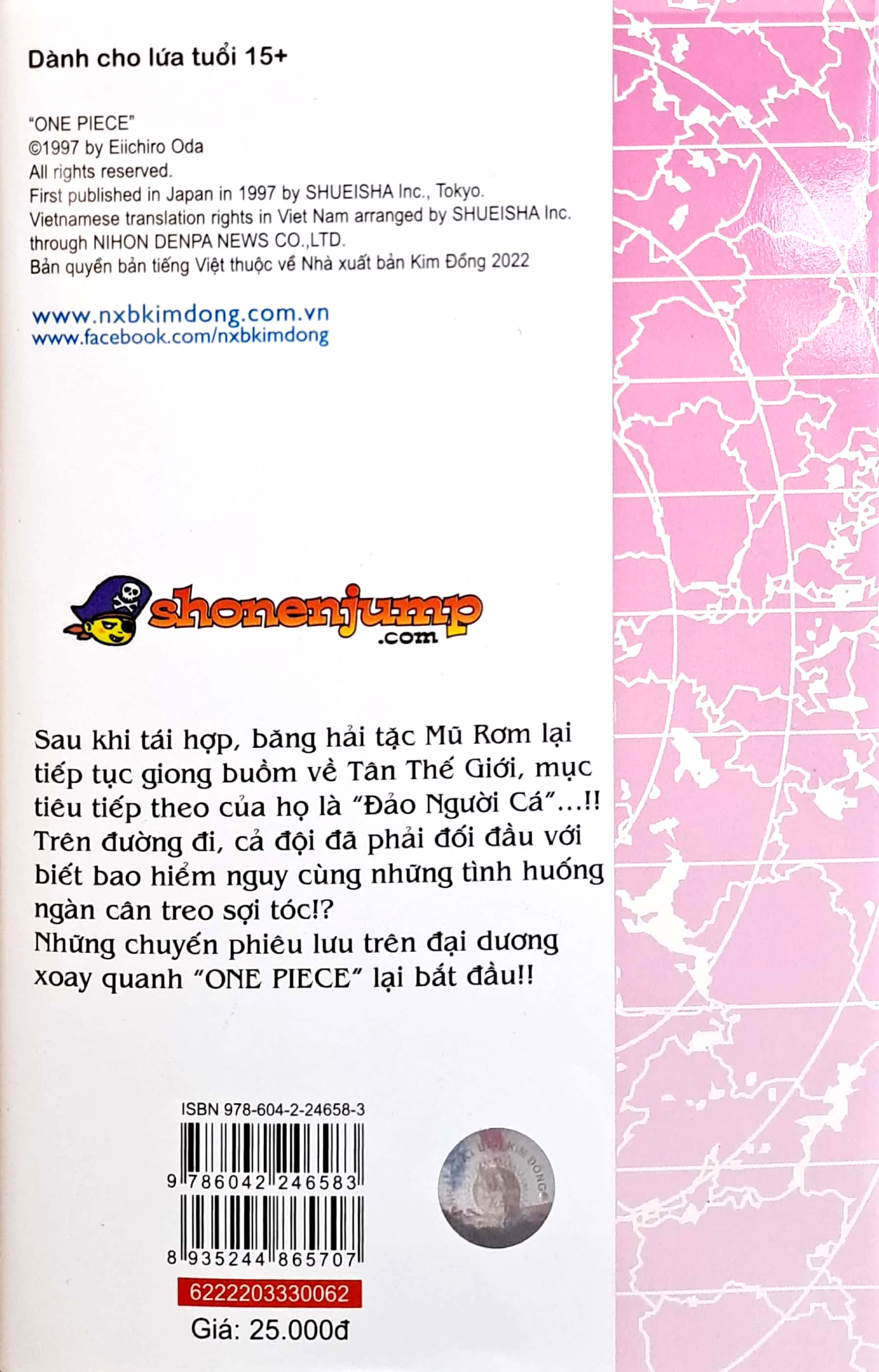 Bo
						
										
										One Piece - Tap 62 - Hanh Trinh O Dao Nguoi Ca - Ban Bia Ao (Tai Ban 2022)
