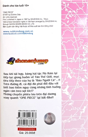 bộ one piece - tập 62 - hành trình ở đảo người cá (tái bản 2022)