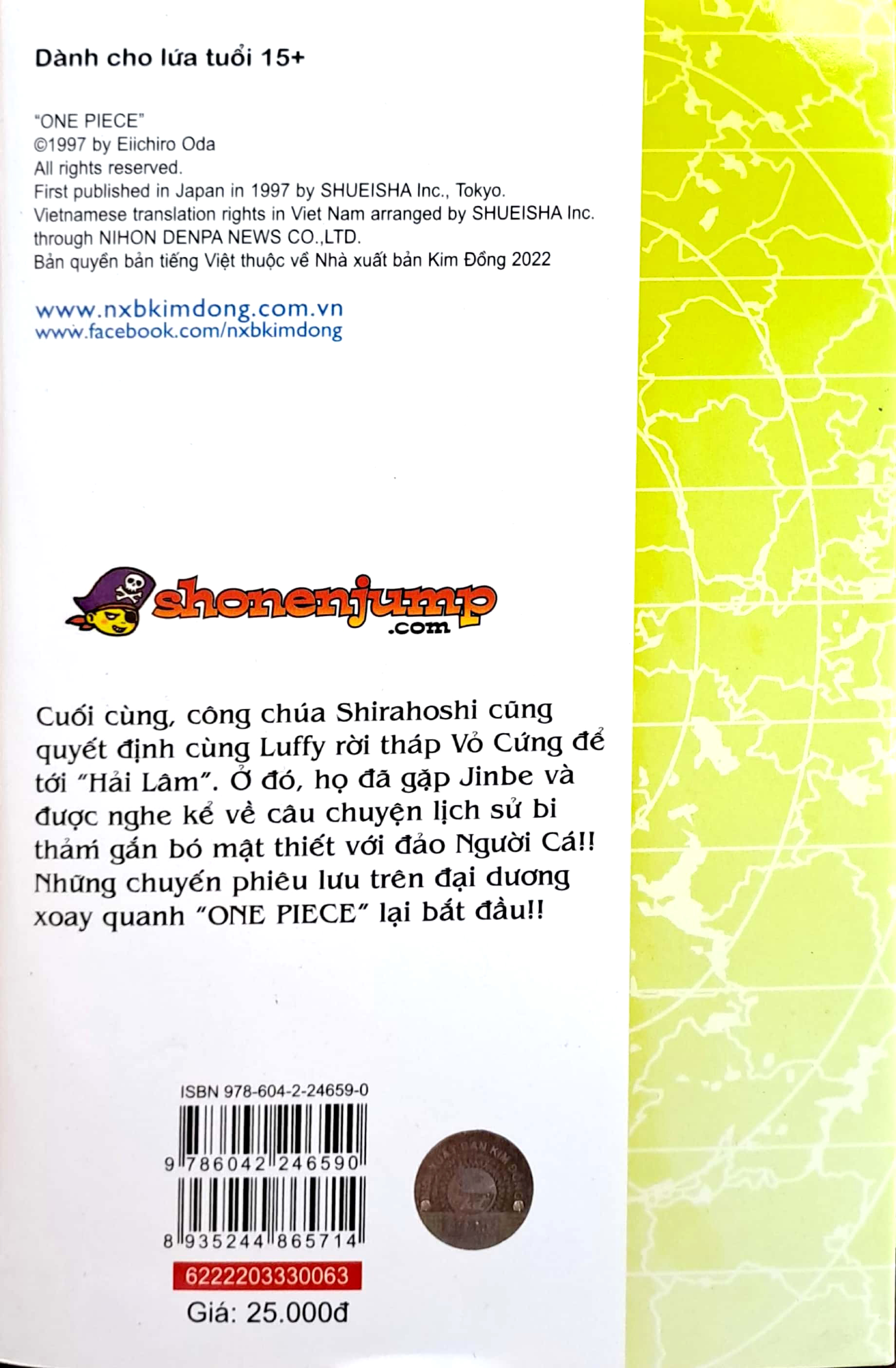 Bo
						
										
										One Piece - Tap 63 - Otohime Va Tiger - Ban Bia Ao (Tai Ban 2022)