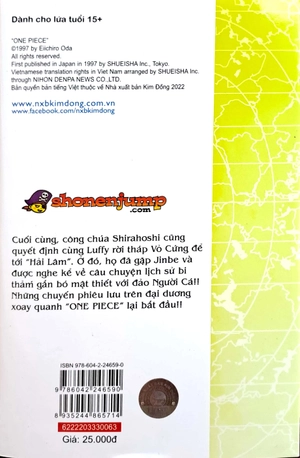 bộ one piece - tập 63 - otohime và tiger (tái bản 2022)