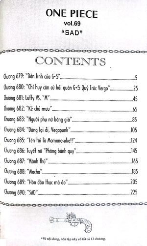 bộ one piece - tập 69 - sad (tái bản 2022)