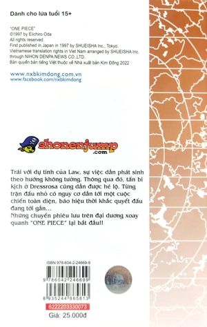 bộ one piece - tập 73 - tác chiến sop dressrosa (tái bản 2023)