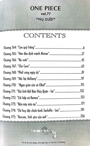bộ one piece - tập 77 - nụ cười (tái bản 2022)