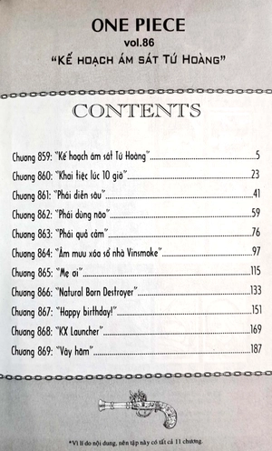 bộ one piece - tập 86 - kế hoạch ám sát tứ hoàng (tái bản 2022)